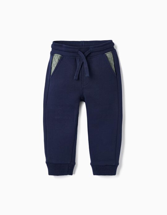 Joggers for Baby Boys, Dark Blue/Green