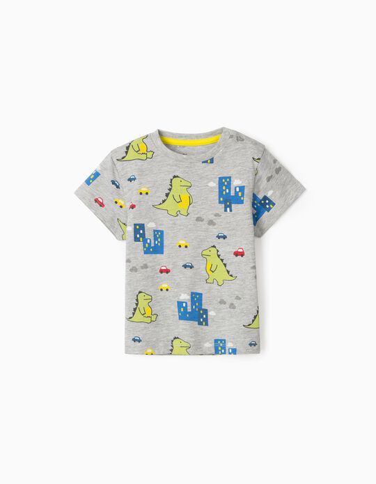 T-Shirt for Baby Boys 'City Dino', Grey