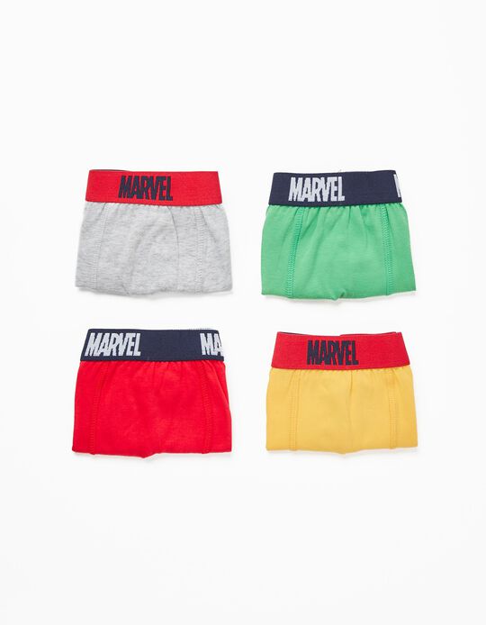 4-Pack Boxer Shorts for Boys 'Avengers', Multicoloured