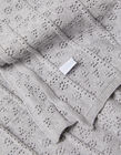 Knitted Blanket 75X90Cm Zy Baby Grey/Melange
