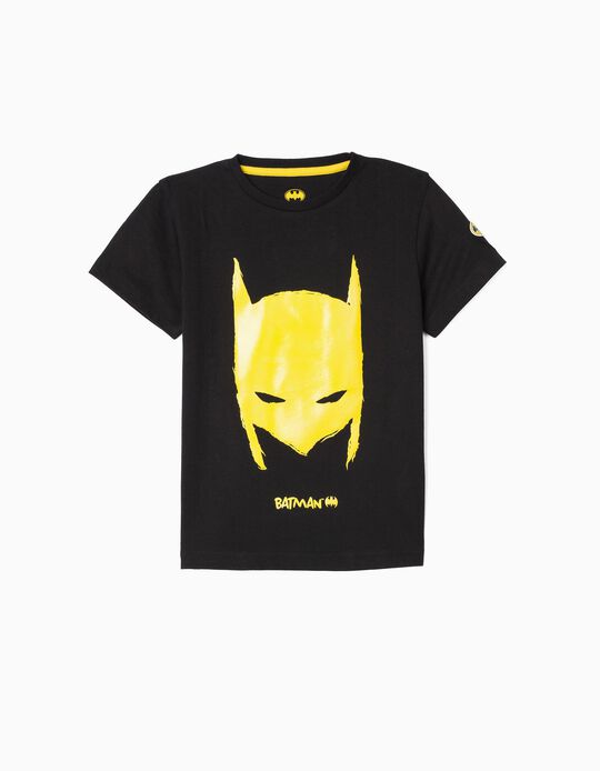 T-Shirt Garçon 'Batman', Noir