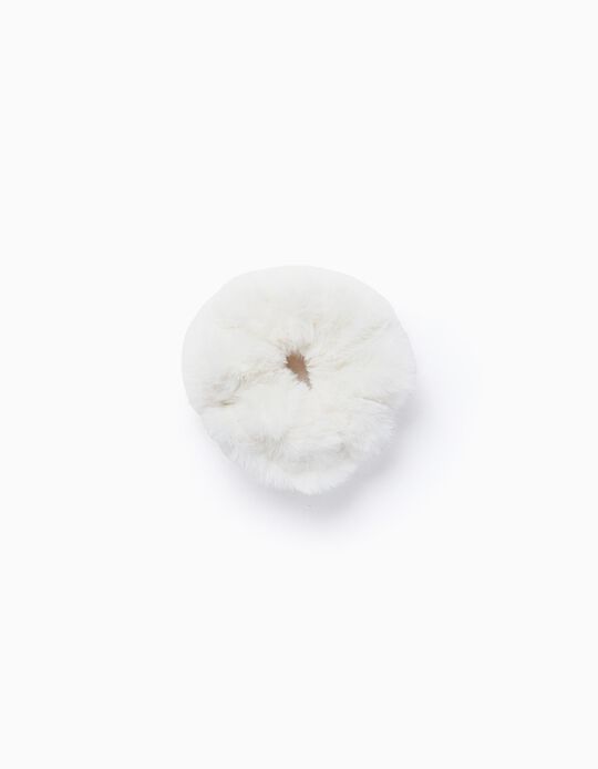 Comprar Online Scrunchie De Pelo Sintético para Bebé e Menina, Branco