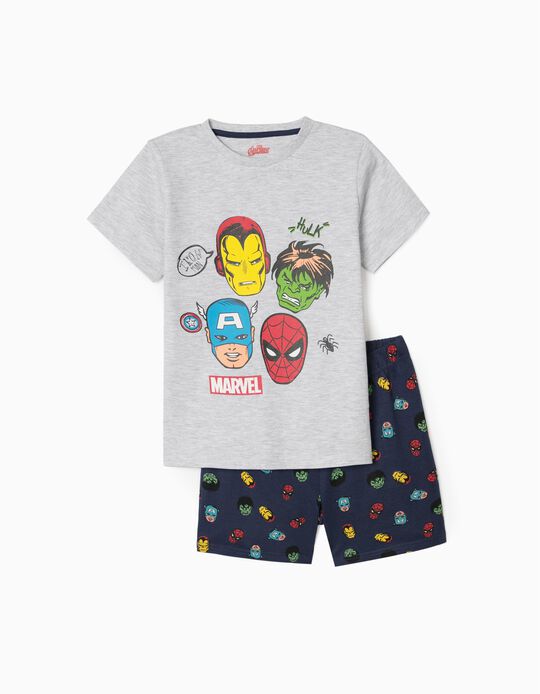 Pyjamas for Boys 'Marvel Heroes', Dark Blue/Grey