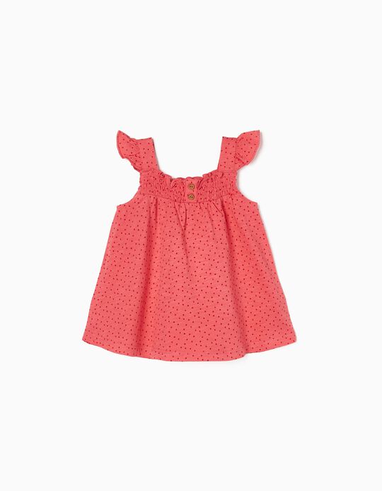 Dotted Top for Baby Girls, Pink
