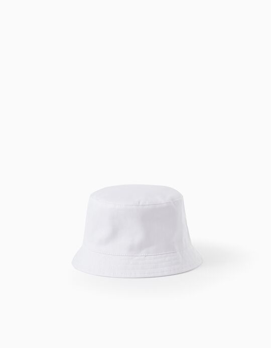 Twill Hat for Baby and Child, White