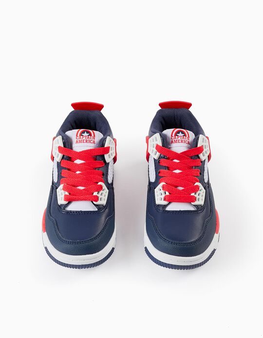 Trainers for Boys 'Captain America', Dark Blue/Red