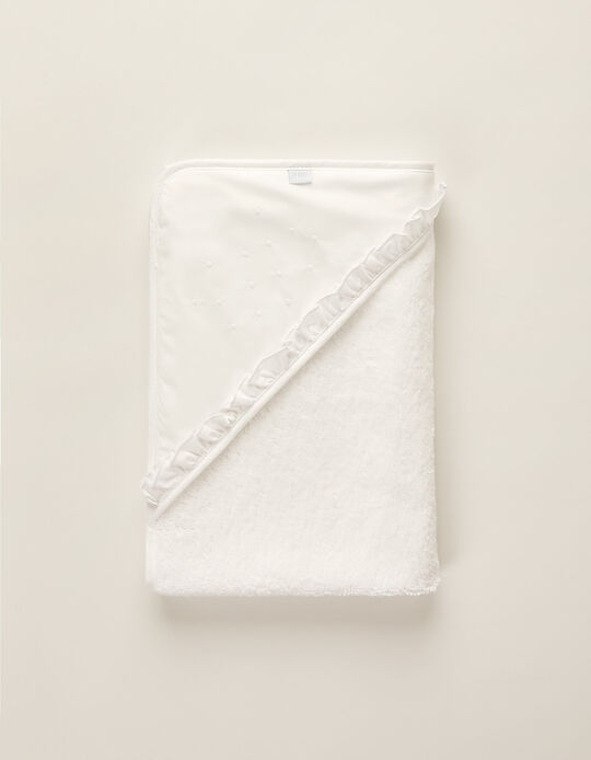 Bath Towel Pure White Zy Baby 75X75Cm
