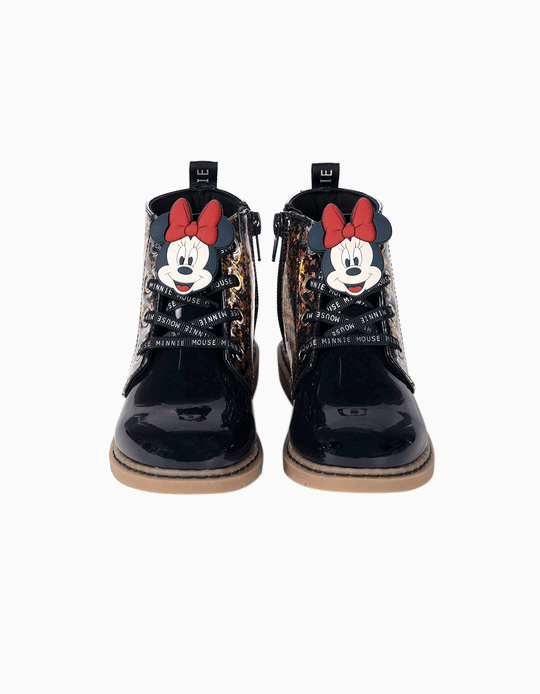 Varnish Boots for Girls 'Minnie', Dark Blue