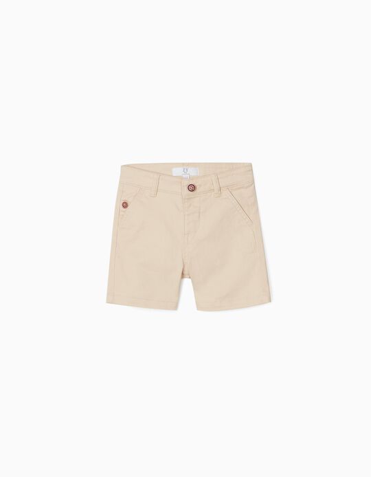 Chino Shorts for Baby Boys, Beige