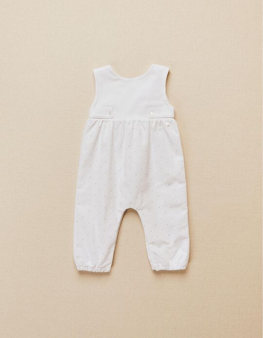 Jumpsuit for Newborn Babies 'Welcome Home', White