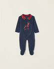 Polar Sleepsuit for Babies and Newborn Babies 'Make a Wish', Dark Blue/Red