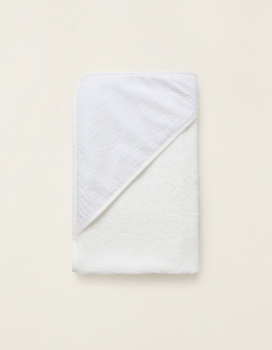 Buy Online Hooded Bath Towel Blue 75X75Cm Zy Baby