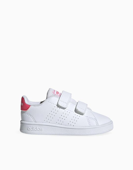 Trainers for Babies, 'Adidas Advantage', White/Pink
