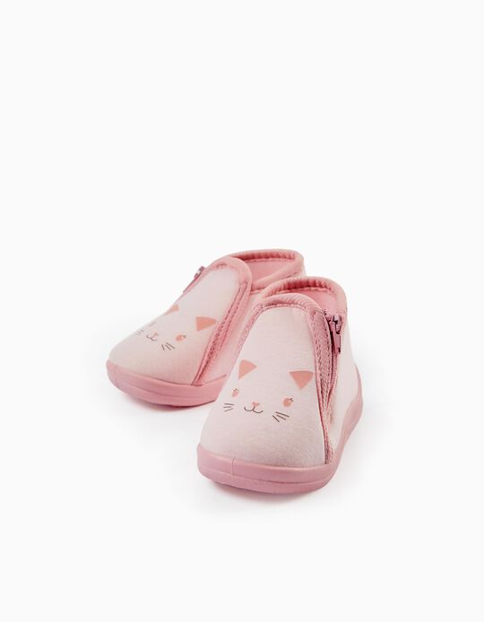 Zapatillas de Casa para Bebé Niño 'Kitty', Rosa