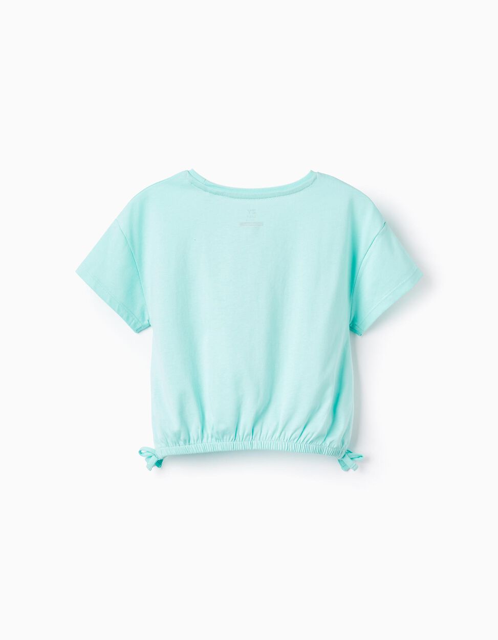 Comprar Online T-shirt Curta de Algodão para Menina 'Palm Valley', Verde Água