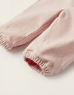 Buy Online Twill Jumpsuit with Ruffles for Newborn Girls, Light Pink