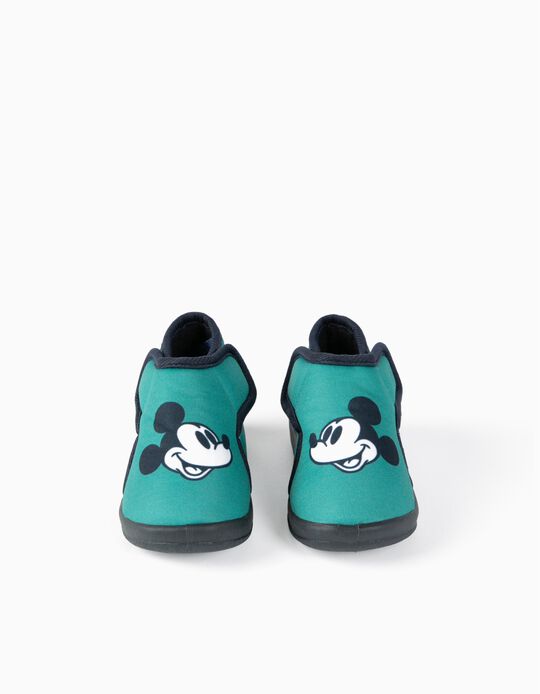 Zapatillas de Casa para Bebé Niño 'Mickey', Verde/Azul Oscuro