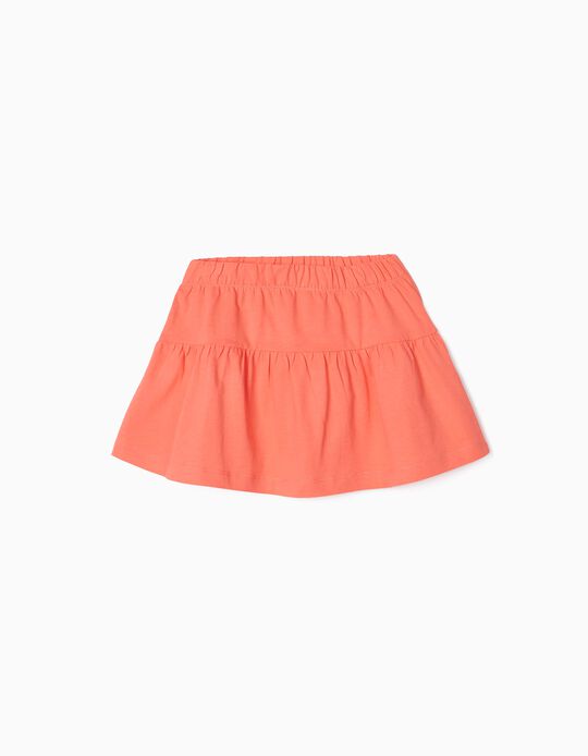 Jersey Skirt for Girls, Orange