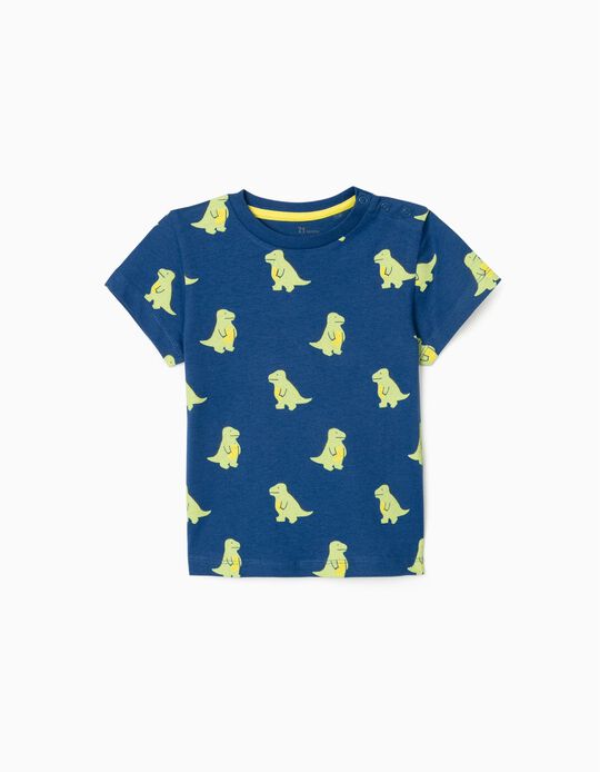 Camiseta para Bebé Niño 'Dino', Azul