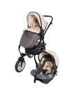 Duo Adventure Travel System by Zy Safe, Grey/Beige