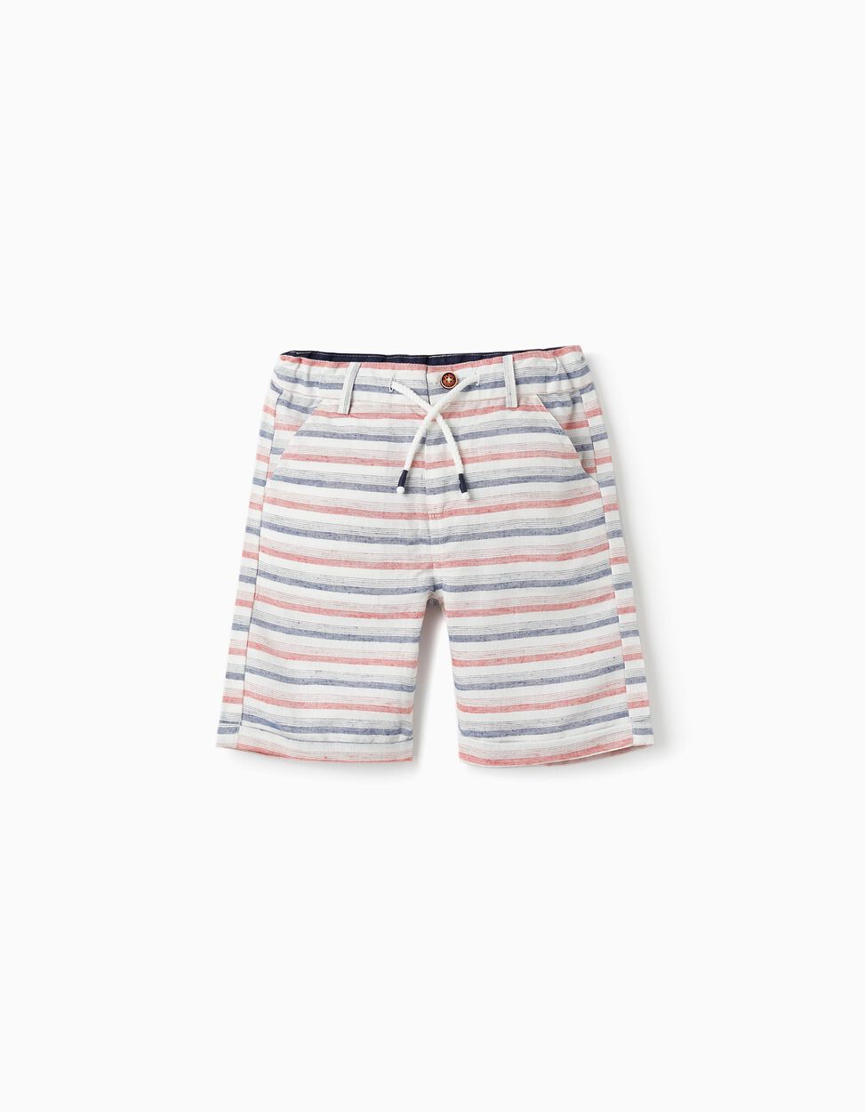 Comprar Online Pantalones a Rayas para Niño, Blanco/Rojo/Azul