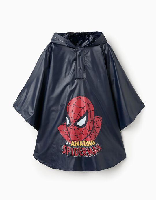 Comprar Online Capa de Chuva Poncho para Menino 'Spider-Man', Azul Escuro