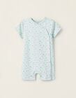 Buy Online Printed Cotton Romper Pyjamas for Baby Boys, Aqua Green