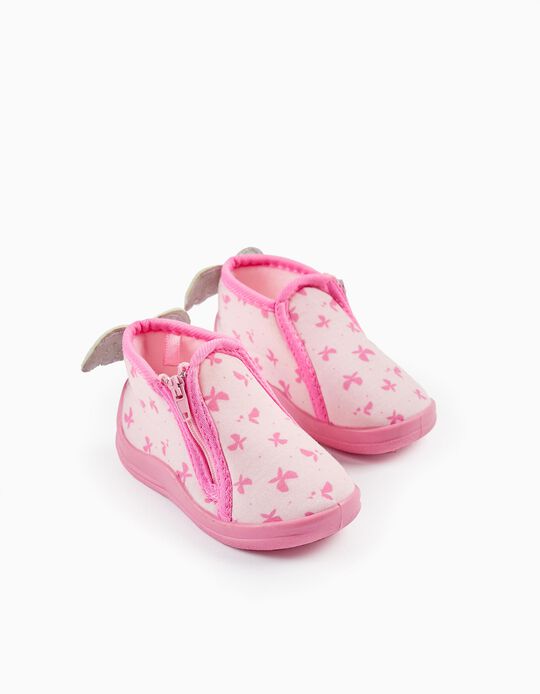 Comprar Online Pantufas para Bebé Menina 'Butterfly', Rosa