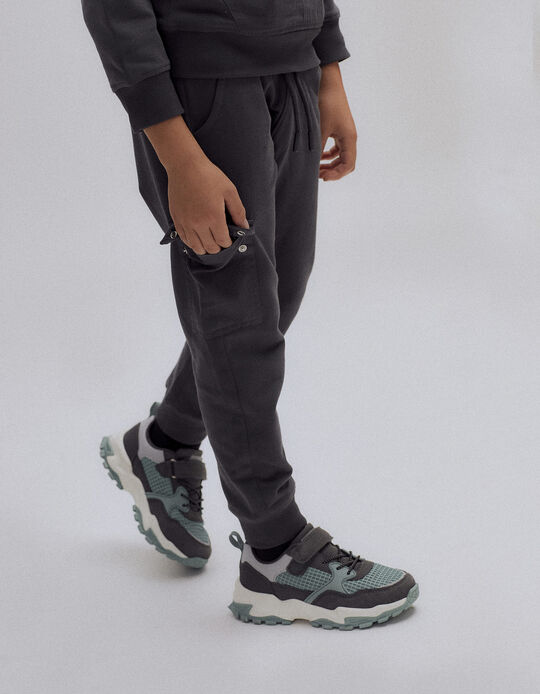 Cotton Joggers for Boys 'Ready for More', Dark Gray