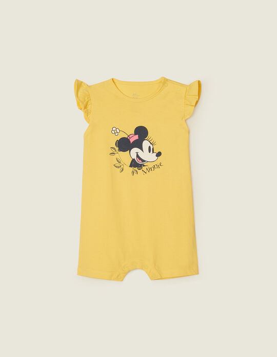 Romper Pyjamas for Baby Girls 'Nature Minnie', Yellow