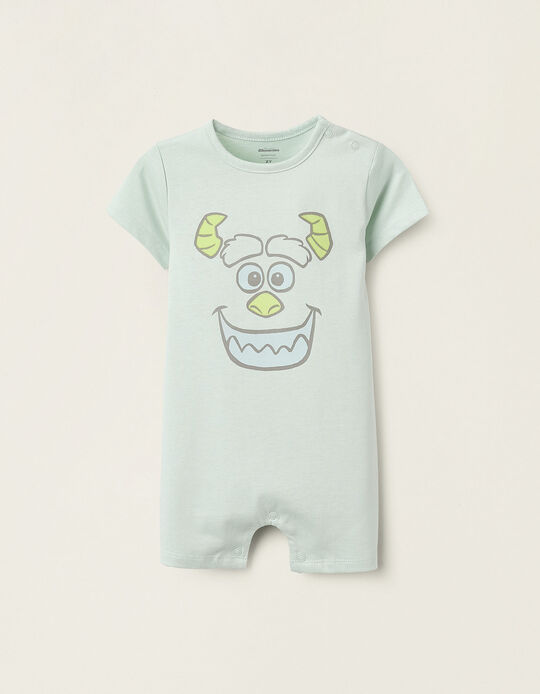 Comprar Online Pijama-Macacão de Algodão para Bebé Menino 'Monsters', Verde Água