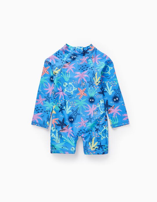 Buy Online UPF80 Swimsuit for Baby Boys 'Seashells', Blue
