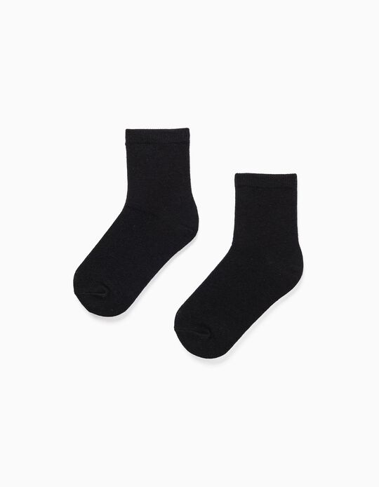 Pack of 2 Pairs of Socks for Children, Black