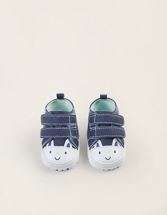 Comprar Online Zapatillas de Tela para Recién Nacido, Azul Oscuro