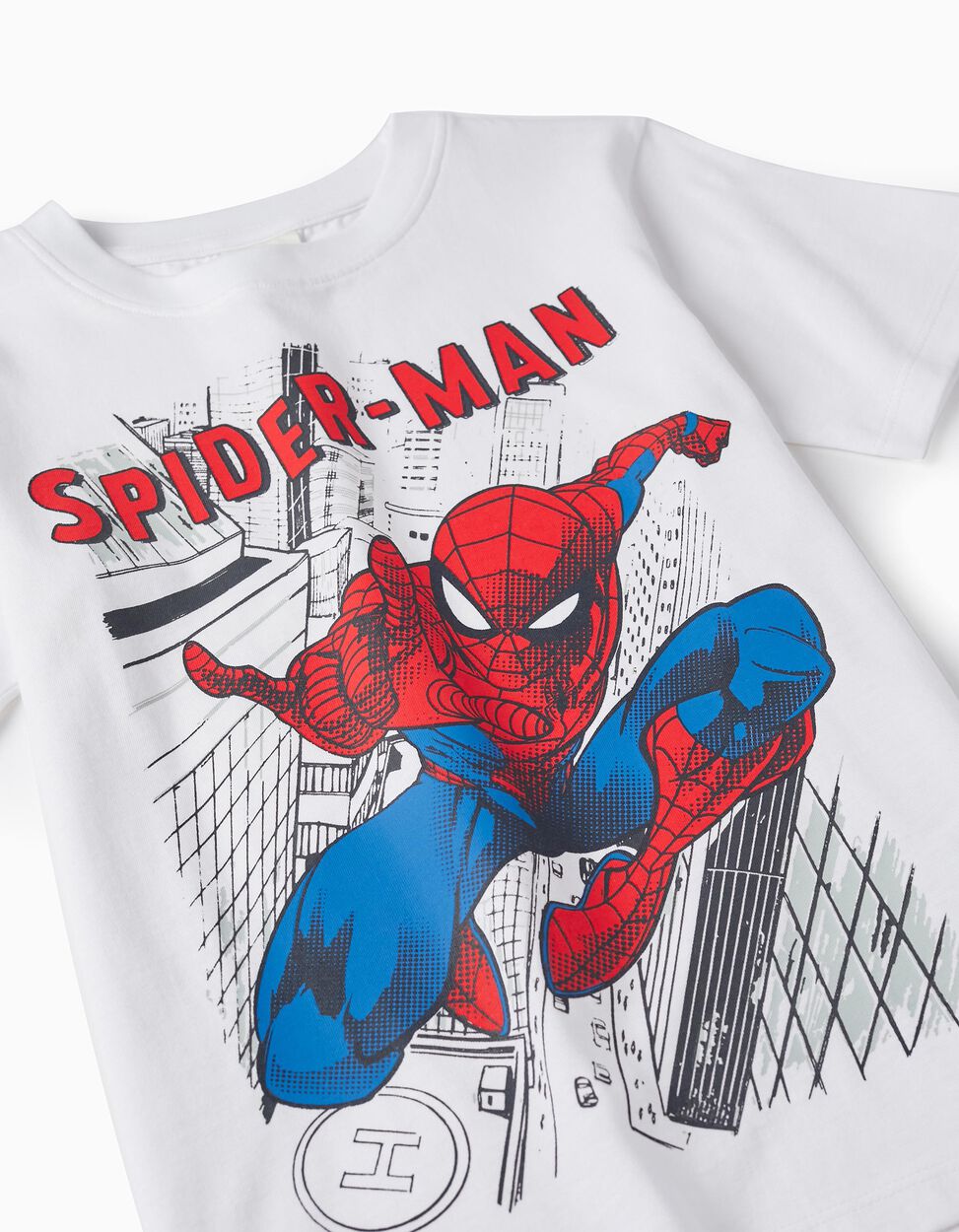 Comprar Online T-Shirt em Algodão para Menino 'Homem-Aranha', Branco