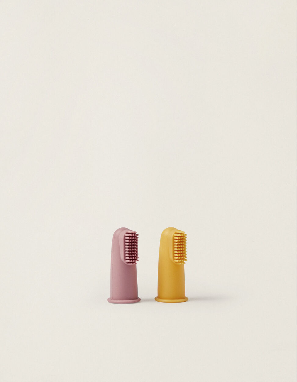 2 Toothbrushes with Case Nattou Pink/Yellow