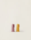 2 Cepillos de Dientes con Caja Nattou Pink/Yellow