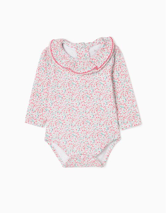 Floral Bodysuit for Newborn Baby Girls, Multicoloured