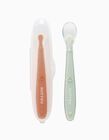 2 Silicone Spoons with Case 6M+