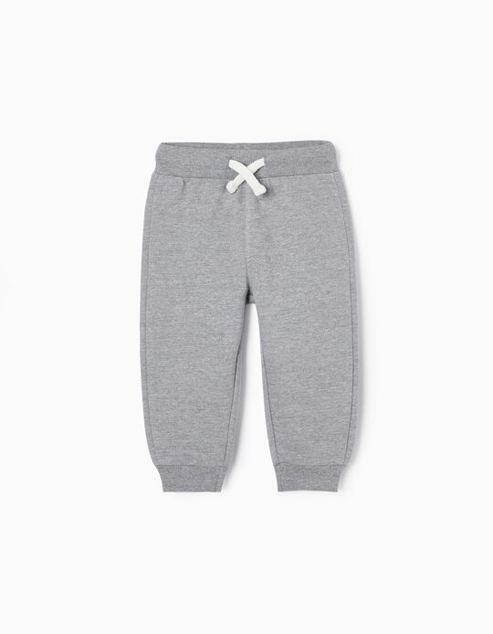Buy Online Cotton Joggers for Baby Boys, Grey
