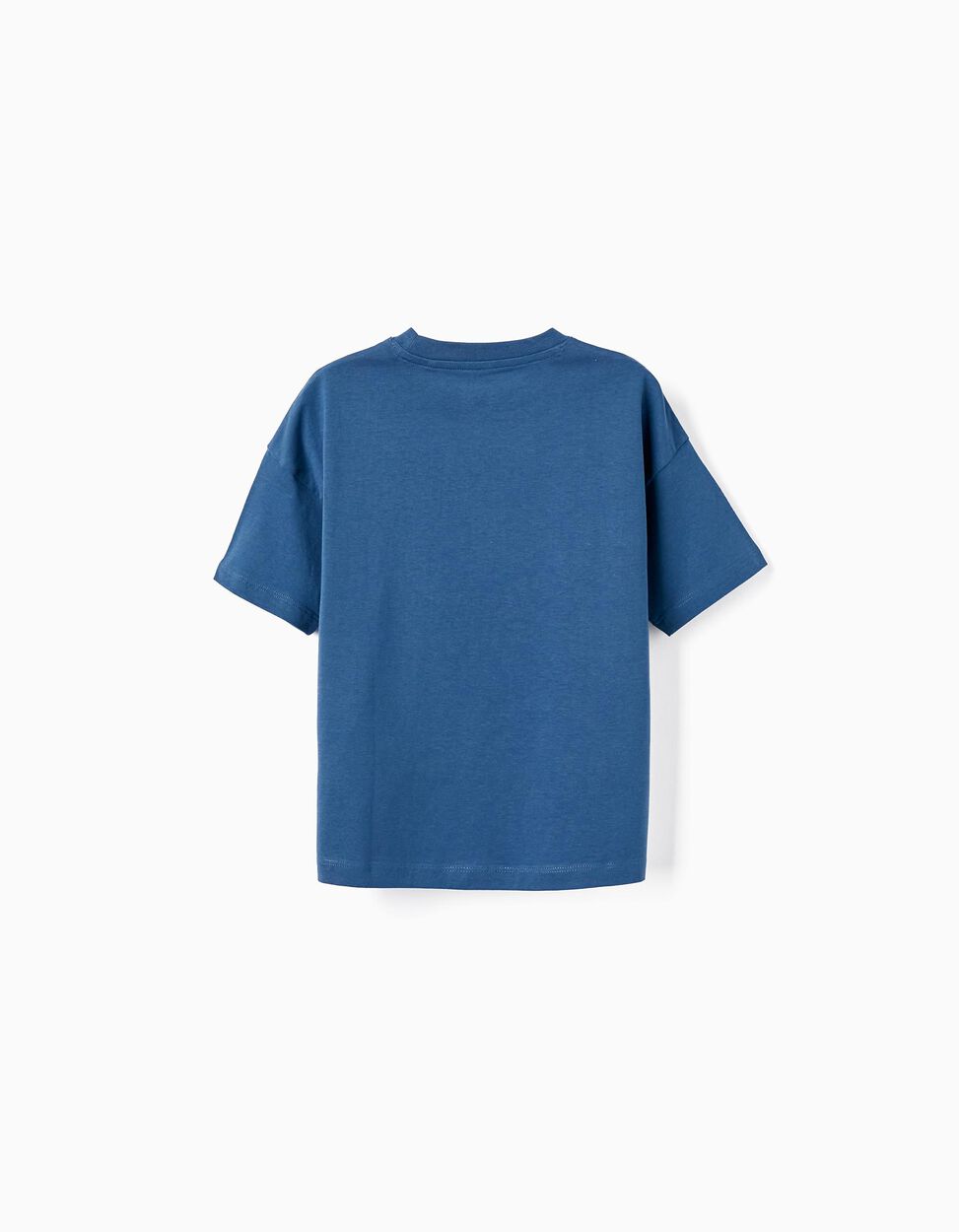Comprar Online T-Shirt de Algodão com Efeito Holográfico para Menino 'Think Green', Azul