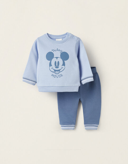 Cotton Tracksuit for Newborn 'Mickey', Blue