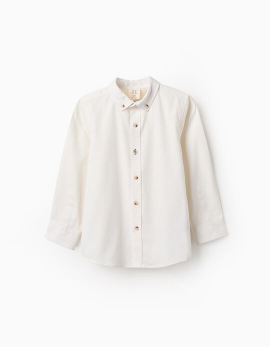Comprar Online Camisa de Algodão para Menino, Branco