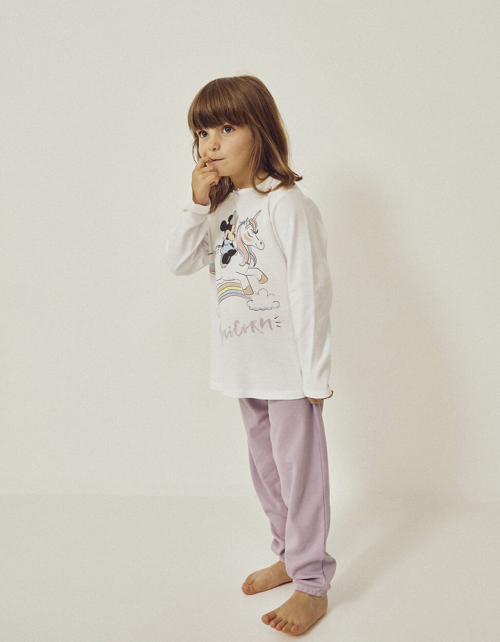 Pijama de para Niña 'Minnie & Unicorns', Lila/Blanco | Zippy Online