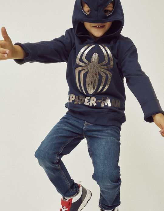 Cotton Jacket with Hood-Mask for Boys 'Spider-Man', Blue