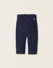 Buy Online Knit Trousers with Bow for Newborn Girls, Dark Blue