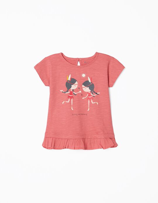 T-Shirt para Bebé Menina 'Dreaming', Rosa