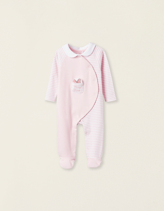 Cotton Sleepsuit for Newborns ' 'Daisy', Pink