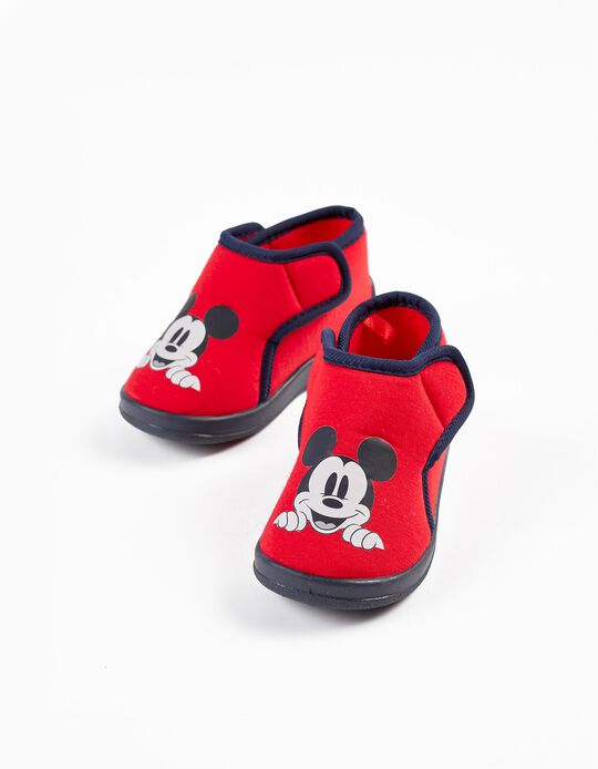 Slippers for Baby Boy 'Mickey Mouse', Red