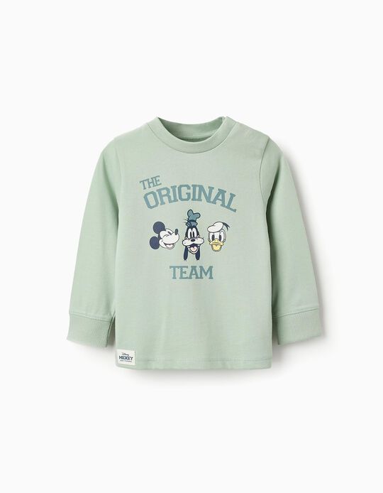 Comprar Online T-shirt de Manga Comprida para Bebé Menino 'Mickey & Amigos', Verde